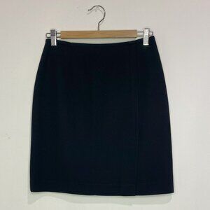 Sandra Angelozzi - 90s, Front Split, Short/Midi Skirt, Black - Size 38